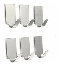 Kit Gancho Adesivo em Metal 6 Peças