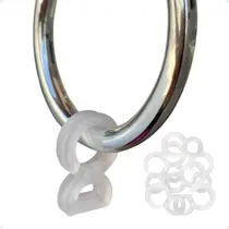 Kit Gancho Argola Transparente Varão Comum Ganchinho 8 Oito Cortina Kit 50/100/150/200/500Un Kit Gancho Argola Transparente Varão Comum Ganchinho 8 Oito Cortina Kit 50/100/150/200/500Un