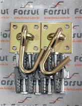 Kit Gancho De Rede Reforçado Parafusar N-1 (2 Ganchos E Parafusos) Dourado Kit Gancho De Rede Reforçado Parafusar N-1 (2 Ganchos E Parafusos) Dourado