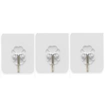 Kit Ganchos Adesivos Multiuso 4cm com 3 Pçs N244691-8-Quanhe Kit Ganchos Adesivos Multiuso 4cm com 3 Pçs N244691-8-Quanhe
