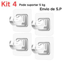 Kit Ganchos adesivos para varão de cortina que não precisa furar suporte de parede