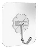 Kit Ganchos Adesivos Transparente Quadro Parede Sem Furos Para Cozinha Multiuso -055