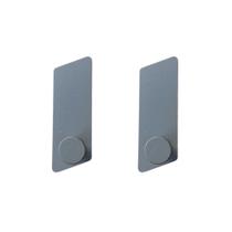 kit Ganchos com Adesivos (2 Peças) Cinza