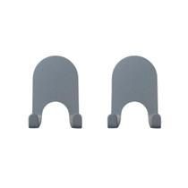 kit Ganchos de Metal com Adesivos (2 Peças) Cinza kit Ganchos de Metal com Adesivos (2 Peças) Cinza