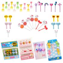 Kit Garfinhos Palitinhos Infantis Para Petisco Frutas - 34pç