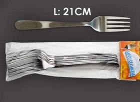 Kit garfo de mesa inox c/6pcs