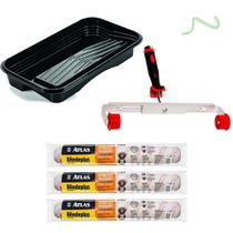 Kit Garfo Duplo+ Bandeja 4,3lt+ 3 Rolos Rendeplus 46cm