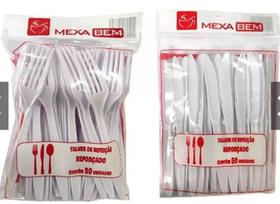 Kit garfo e faca 50 um cada Reforçados descartavel linha Master.