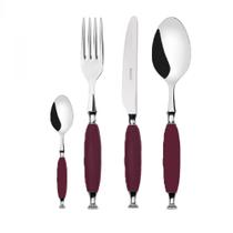 Kit Garfo Faca Colher de Sopa e Café 8 Pçs Country Bugatti Kit Garfo Faca Colher de Sopa e Café 8 Pçs Country Bugatti