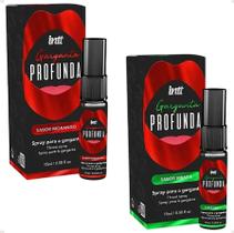 Kit Garganta Profunda Dessensibilizante Spray Intt Com Sabor Sabor Kit Sabor Morango E Menta