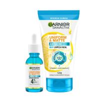 Kit Garnier Antiacne Uniform & Matte Sérum Facial 15ml + Sabonete Facial Antiacne Uniform & Matte 3 em 1 120g