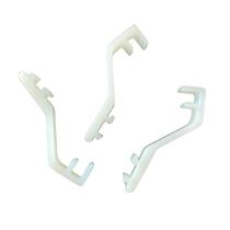 Kit Garra de Nylon Branco Flexível para Plafon Plafonier de Vidro