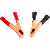 Kit Garra Emborrachada Jacaré Para Bateria 50A Preto E Vermelho Flach