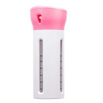Kit Garrafa Dispenser Portátil 4 Em 1 Para Shampoo e Cremes