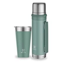 Kit Garrafa e Copo Termico Electrolux Sense To Go Verde