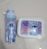 Kit Garrafa e Marmita Stitch Plasutil Kit Garrafa e Marmita Stitch Plasutil