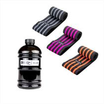 Kit Garrafa Galão de Água Dagg Tank 2,2 Litros e Hip Band Faixa Elástica