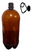 Kit Garrafa (growler) Pet P Cerveja Ambar Tampa E Alça