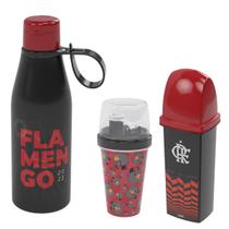 kit garrafa mini shakeira porta escova Flamengo