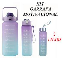 Kit Garrafa Motivacional Ajuda A Tomar Na Hora Certa 2 Litros Dia