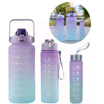 Kit Garrafa Motivacional De Agua De 2 litros 900ML 300ml Kit Garrafa Motivacional De Agua De 2 litros 900ML 300ml