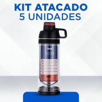 Kit Garrafa Plástica Porta Celular Transparente 500ml Brw 5 Unidades Kit Garrafa Plástica Porta Celular Transparente 500ml Brw 5 Unidades