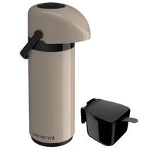 Kit Garrafa Térmica 1 Litro Verona + Açucareiro 350 ML Garrafa Alça Ampola de Vidro
