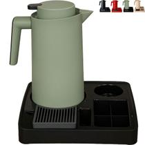 Kit Garrafa Térmica 1L VerCelli com Bandeja Cantinho Café Organizadora Porta Copo Sachê Servire 1
