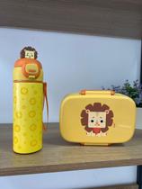 Kit Garrafa térmica+Bento Box Leão 3D Kouii Pacific