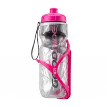 Kit Garrafa Térmica Bike 590ml + Suporte Caramanhola Cor:Rosa Kit Garrafa Térmica Bike 590ml + Suporte Caramanhola Cor:Rosa