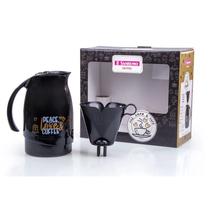 Kit Garrafa Térmica Bule Suporte Filtro 700ml Sanremo