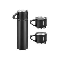 Kit Garrafa Térmica Coffee com 3 Xícaras Praticidade e Estilo para Servir em Qualquer Lugar