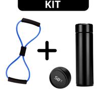 Kit Garrafa Termica em Aço Inox 500ml e Elastico Crosstube