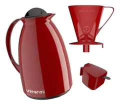 Kit Garrafa Térmica Filtro Café Açucareiro 350 M Unitermi