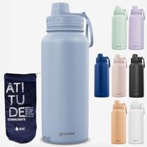 KIT Garrafa Térmica Gocase Fresh 950ml com ECO saquinho protetor Molib