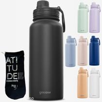 KIT Garrafa Térmica Gocase Fresh 950ml com ECO saquinho protetor Molib