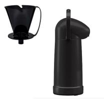 Kit Garrafa Térmica Nobile 1 Litro + Suporte Coador De Café 103 - Mor