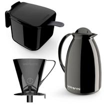 Kit Garrafa Térmica Unitermi Café Prático com Açucareiro - 650ml