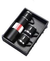 Kit Garrafa Térmica Vacuum Bottle Inox 500ml um ou 3 Xícaras Bebidas Fria ou Quente