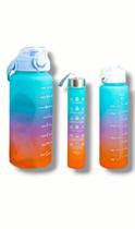 kit garrafas de Água Squeeze Motivacional
