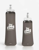 Kit Garrafas Dobráveis Soft Flash HUPI Cinza 350ml + 500ml