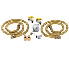 Kit Gás de Botijão Encanado para Instalação Dupla de Cooktop e Forno - CJ-W10866791_2GLP