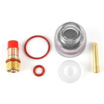 Kit Gás Lens Bocal de Vidro - 6 peças - Wp-17-18-26 - Galzer Kit Gás Lens Bocal de Vidro - 6 peças - Wp-17-18-26 - Galzer