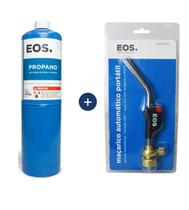 Kit Gás Propano Eos 400g Para Maçaricos Profissional TFT22 Kit Gás Propano Eos 400g Para Maçaricos Profissional TFT22