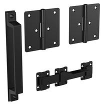 Kit Gate National Hardware N166-026 Modern Black Weatherguard