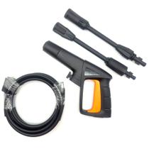 Kit Gatilho com Extensor Lança Bico Leque e Mangueira Nylon 5M para Lavajato Tekna HLX1302V-S