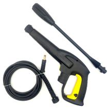 Kit Gatilho com Lança Bico Leque e Mangueira Nylon 3M para Lavajato Karcher K2.38