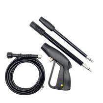 Kit Gatilho Extensor Bico Leque e Mangueira para Lavadora Encaixe Fino M14