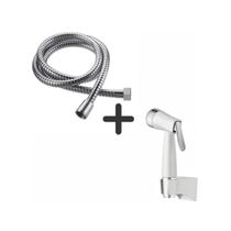 Kit Gatilho + Mangueira Para Ducha Higiênica 1,20m Cromado