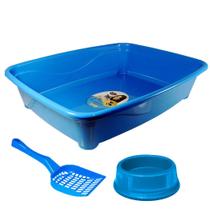 Kit Gato Furacão Pet Classic 3 Peças Azul Kit Gato Furacão Pet Classic 3 Peças Azul